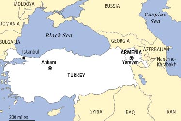 Map Of Armenia And Turkey